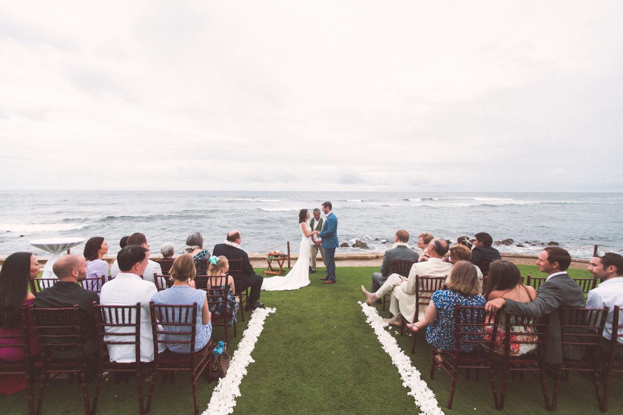 Ocean house wedding